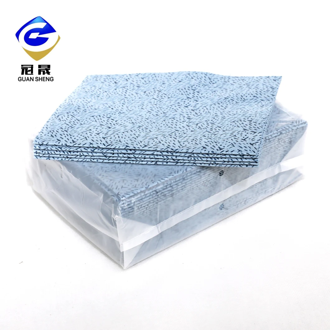 China Manufacture Hot Sell 100% PP Melt-Blown Non-Woven Textile Fabric for Blue Color Oil Absorbing Materials and Industrial Wipes