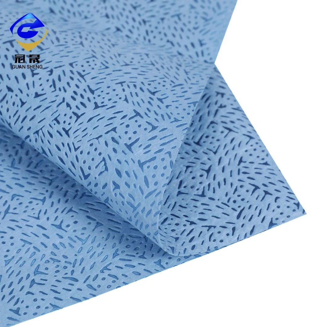 China Manufacture Hot Sell 100% PP Melt-Blown Non-Woven Textile Fabric for Blue Color Oil Absorbing Materials and Industrial Wipes