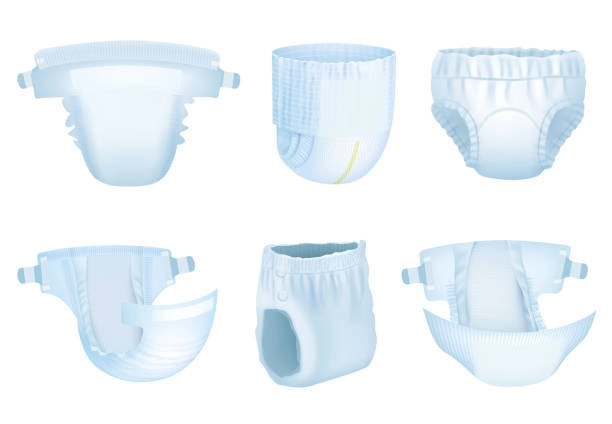 China Made Cheap Price Baby Diaper Adult Diaper Elastic Waistband Raw Material Baby Pull up Pant Making Machine