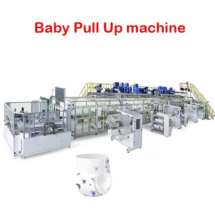 Second Hand I Shape Training Panty Pull UPS Adult Diaper Making Machine Baby Diaper Machine Price